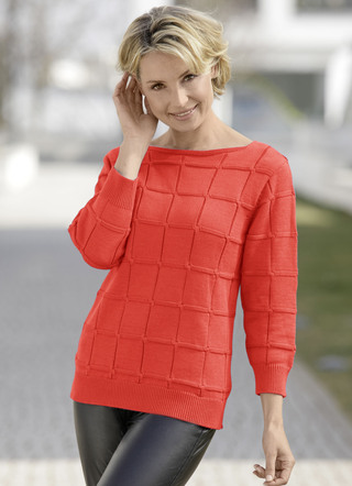 Pullover mit Karostruktur