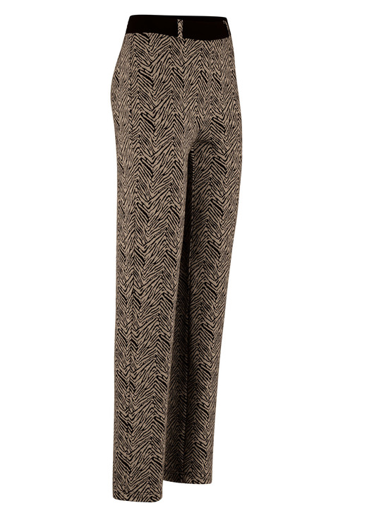 - Hose in angesagter Tierfell-Dessinierung, in Größe 017 bis 052, in Farbe CAMEL-SCHWARZ Ansicht 1