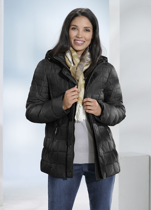 - Jacke in 2 Farben, in Größe 036 bis 054, in Farbe SCHWARZ