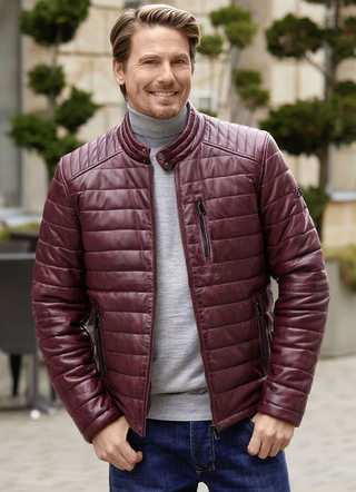 Lederkurzjacke von „Cabrini“ in 3 Farben