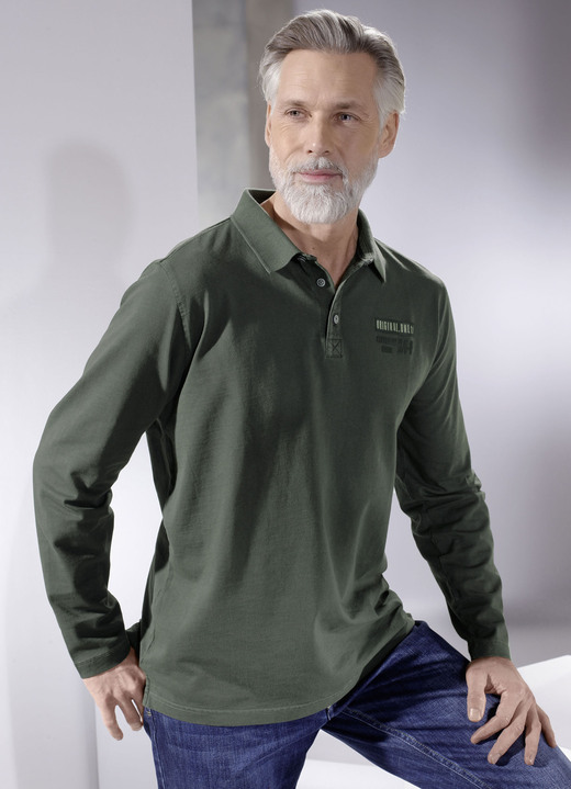 - Poloshirt von „Milano Italy“ in 2 Farben, in Größe 3XL (64/66) bis XXL (60/62), in Farbe OLIV