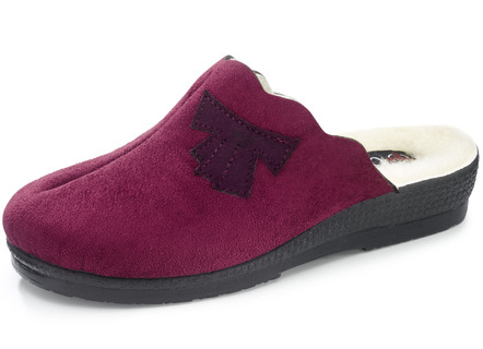 Pantoffel aus weichem Veloursmaterial