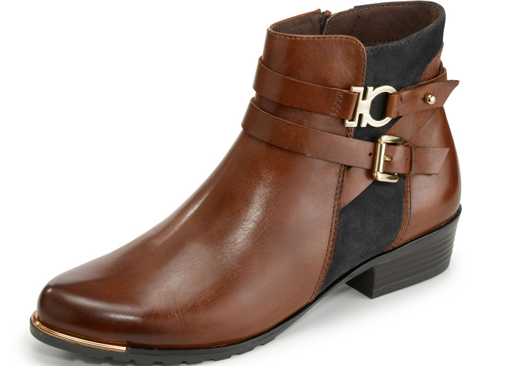 Stiefel & Stiefeletten - Caprice, schicke Damen-Stiefeletten, Weite G, mit herausnehmbarer Decksohle, in Größe 3 1/2 bis 8, in Farbe BRAUN-DUNKELBRAUN Ansicht 1