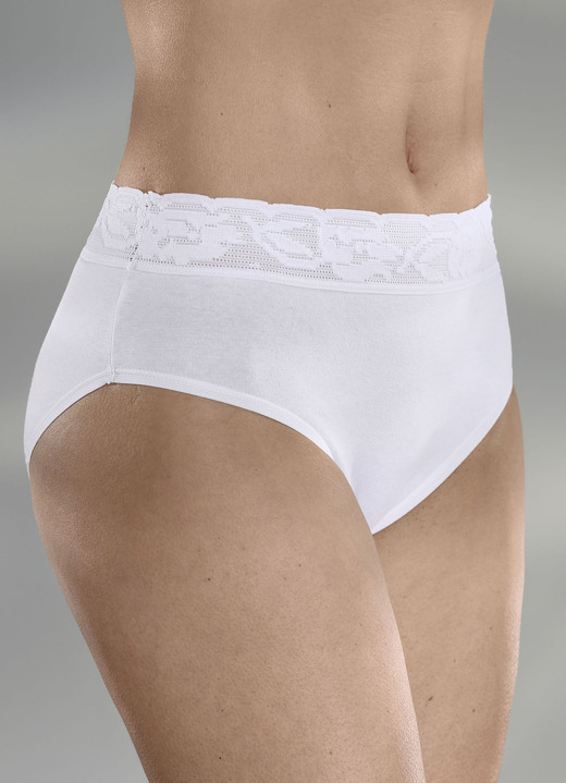 - Laurina Viererpack Slips, in Größe 044 bis 048, in Farbe WEISS Ansicht 1