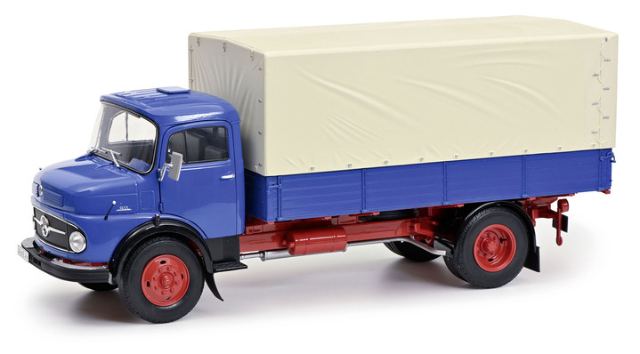 - Mercedes Benz L 911 aus Zinkdruckguss, in Farbe BLAU
