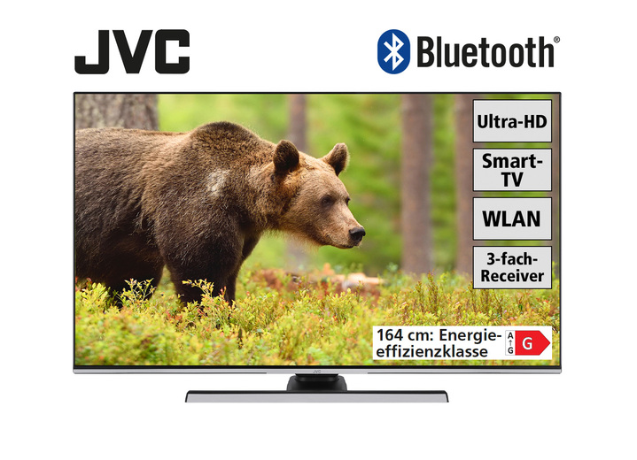 - JVC 4K-Ultra-HD LED-Fernseher, in Farbe SCHWARZ Ansicht 1