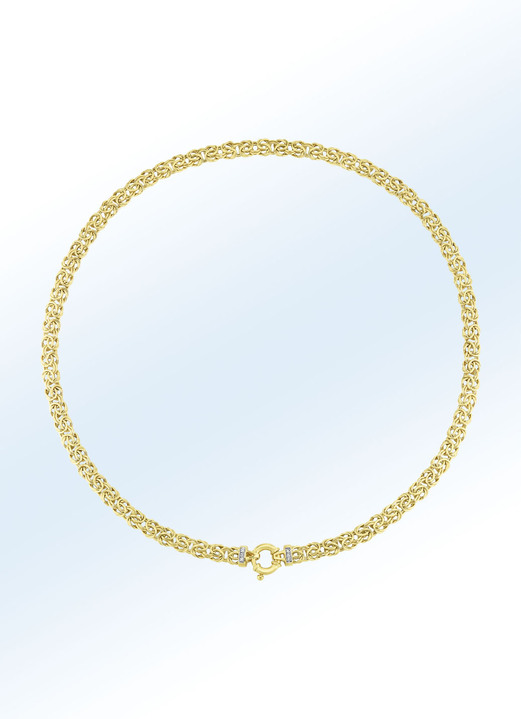 Halsketten - Königsketten-Garnitur mit Diamanten, in Farbe , in Ausführung Armband 20 cm Ansicht 1