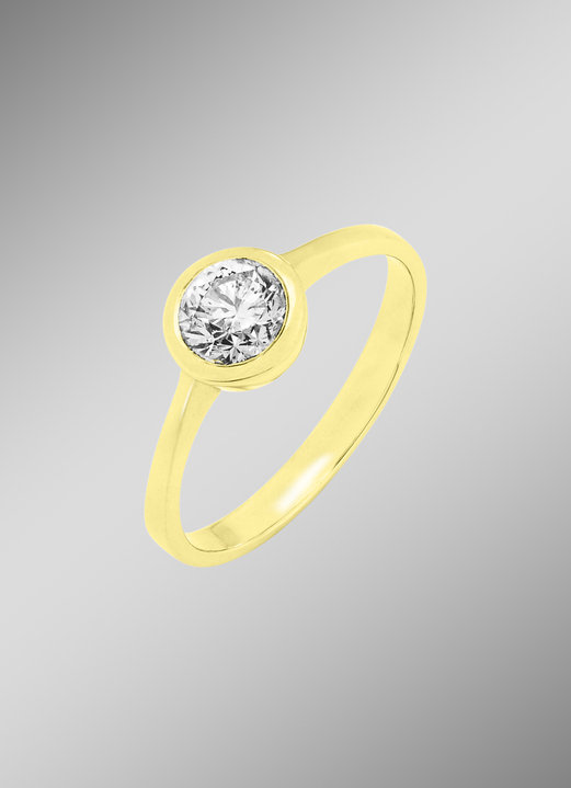Ringe - Entzückender Damenring mit Brillant, in Größe 160 bis 220, in Farbe  Ansicht 1