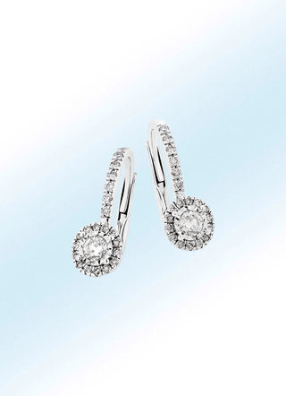 Edle Ohrringe mit Brillanten und Diamanten