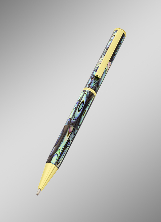 Accessoires - Kugelschreiber mit Abalone-Perlmutt, in Farbe  Ansicht 1