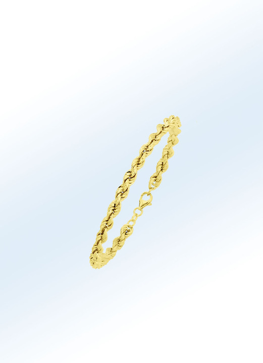 - Klassische Kordelketten-Garnitur aus Gold, in Farbe , in Ausführung Armband, 19 cm lang Ansicht 1