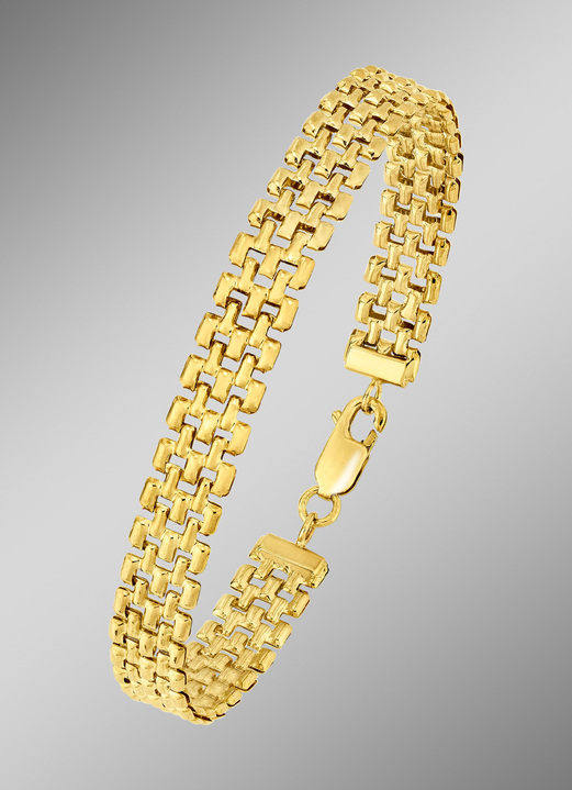 Halsketten - 5-reihige Garnitur in schwerer, hochwertiger Ausführung, in Farbe , in Ausführung Armband, 19 cm lang Ansicht 1
