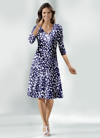 Kleid in Wickeloptik