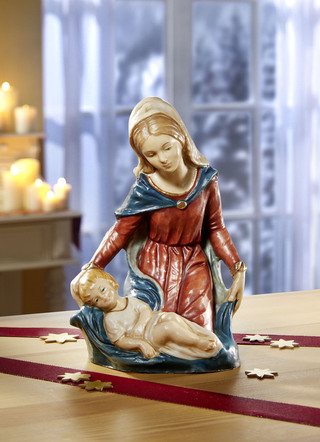 Handbemalte Madonnafigur