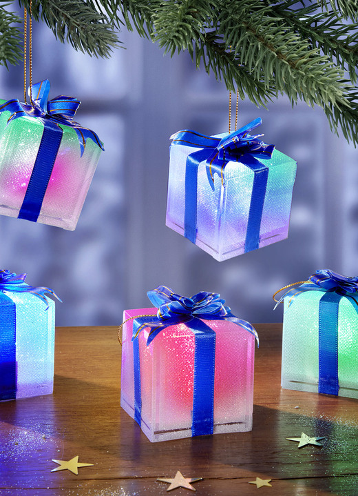- LED Deko-Geschenkbox  5er-Set, in Farbe BUNT