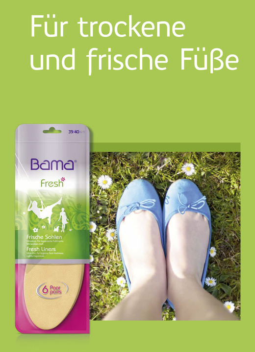 - BAMA Fresh Einlegesohlen, in Größe 001 bis 004, in Farbe BEIGE/GRÜN Ansicht 1