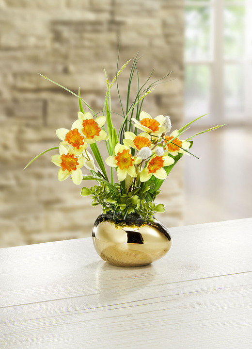 - Narzissen-Arrangement, in Farbe GOLD-GELB