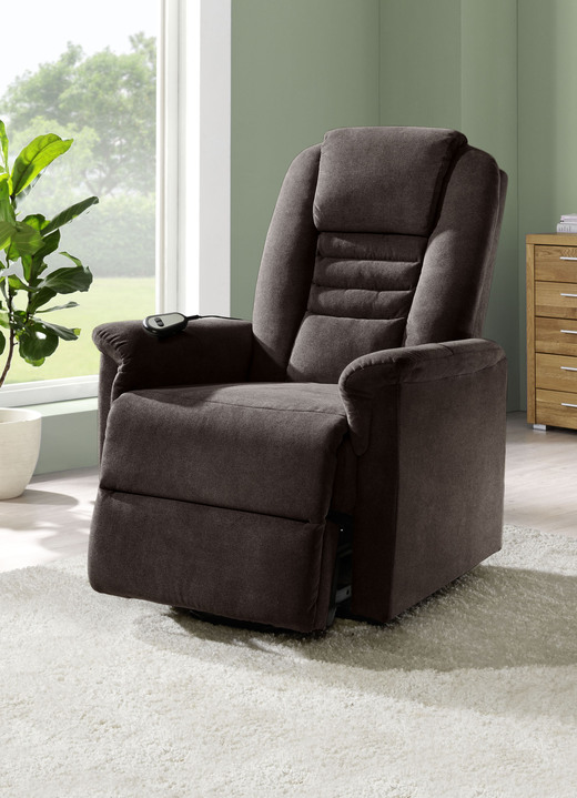 TV-Sessel / Relax-Sessel - TV-Sessel mit Motor und Aufstehhilfe, in Farbe DUNKELBRAUN Ansicht 1
