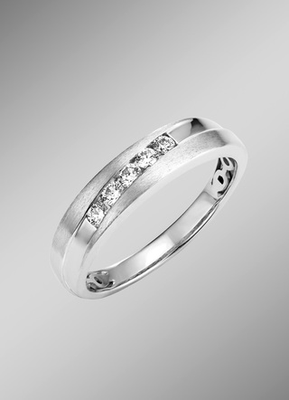 Damenring aus Platin mit Brillanten