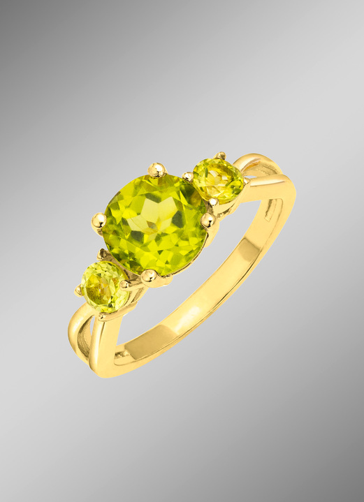 Ringe - Damenring mit echt Peridot, in Größe 160 bis 220, in Farbe  Ansicht 1