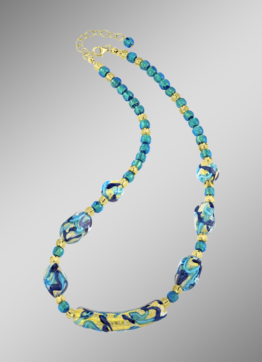 - Halskette mit Muranoglas, in Farbe  Ansicht 1