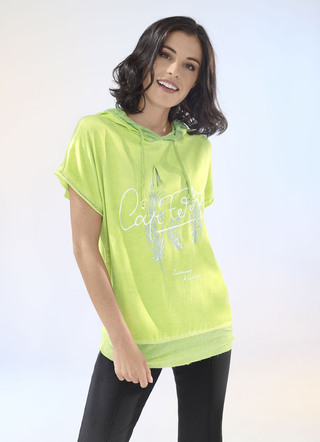 Kapuzenshirt mit abnehmbarem Bindeband