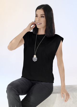 Modisches Shirt mit Polstern in 2 Farben