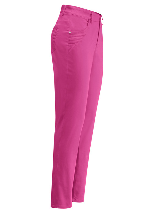 Hosen - Hose mit platzierten Biesen, in Größe 018 bis 052, in Farbe PINK Ansicht 1
