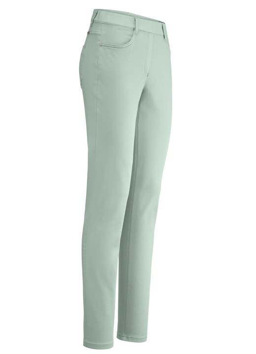 Hosen in Schlupfform - Magic-Jeans mit hohem Stretchanteil Hosen in Schlupfform - Magic-Jeans mit hohem Stretchanteil, in Größe 017 bis 054, in Farbe SALBEI