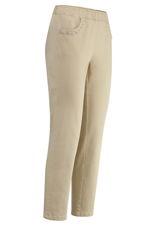 7/8-Hosen, Capris, Bermudas - Jeans in 7/8-Länge, in Größe 019 bis 058, in Farbe BEIGE Ansicht 1