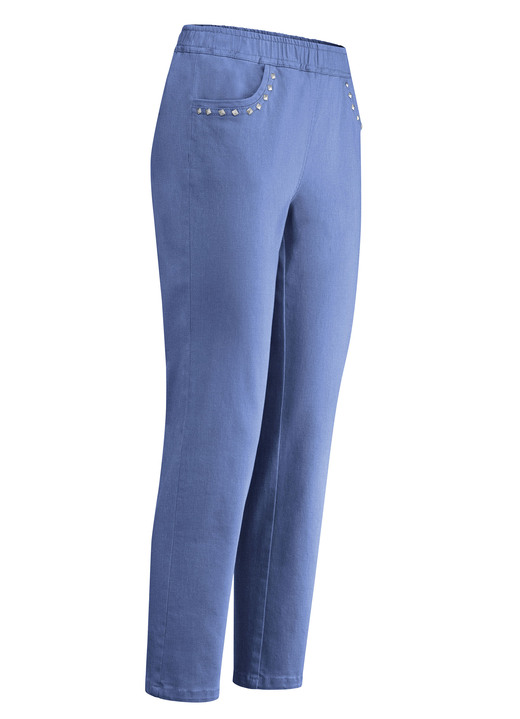 7/8-Hosen, Capris, Bermudas - Jeans in 7/8-Länge, in Größe 019 bis 058, in Farbe HELLBLAU Ansicht 1