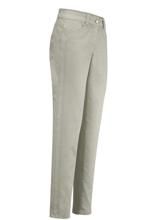 Hosen in Schlupfform - Power-Stretch-Jeans, in Größe 017 bis 092, in Farbe KHAKI Ansicht 1