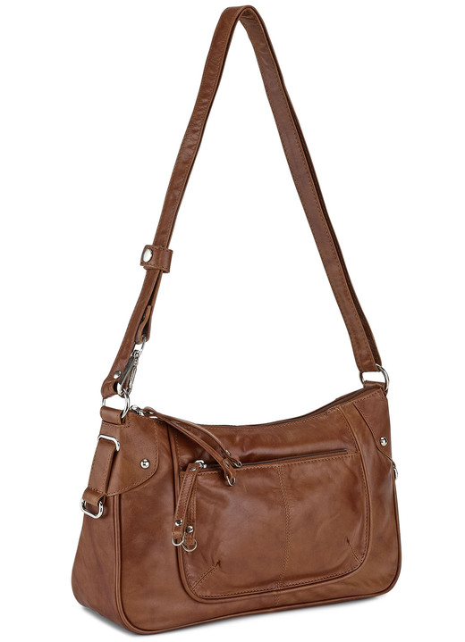 Taschen - Laurina, Tasche, Damen, mit verstellbarem Umhängeriemen, in Farbe COGNAC Ansicht 1