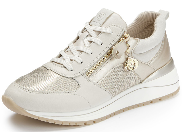 - Remonte Sneaker in trendiger Optik, in Größe 036 bis 042, in Farbe BEIGE-GOLD Ansicht 1