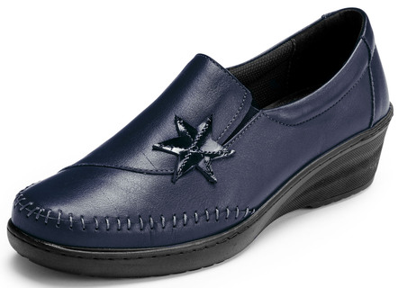 Gemini Slipper mit Leder-Applikation