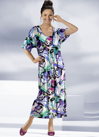 Kaftan mit farbbrillantem Inkjet-Druck