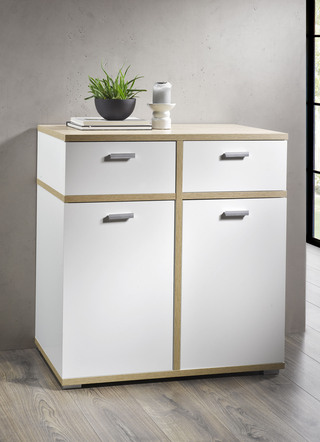Moderne und kombistarke Kommode, 2-türig