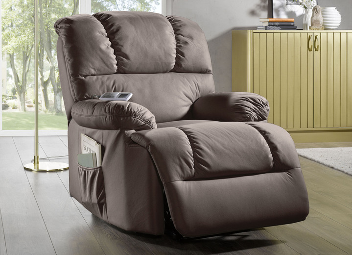 TV-Sessel / Relax-Sessel - Relaxsessel mit komfortabler Kippfunktion, in Farbe BRAUN, in Ausführung Relaxsessel, mechanisch verstellbar Ansicht 1