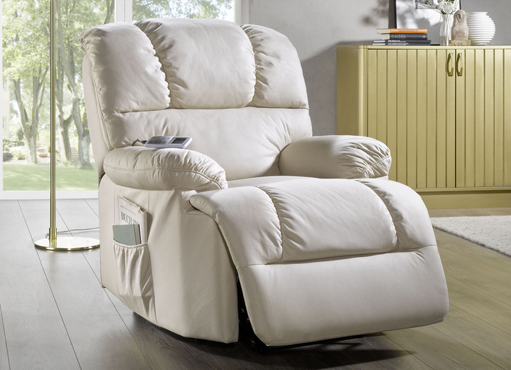 TV-Sessel / Relax-Sessel - Relaxsessel mit komfortabler Kippfunktion, in Farbe CREME, in Ausführung Relaxsessel, mechanisch verstellbar Ansicht 1