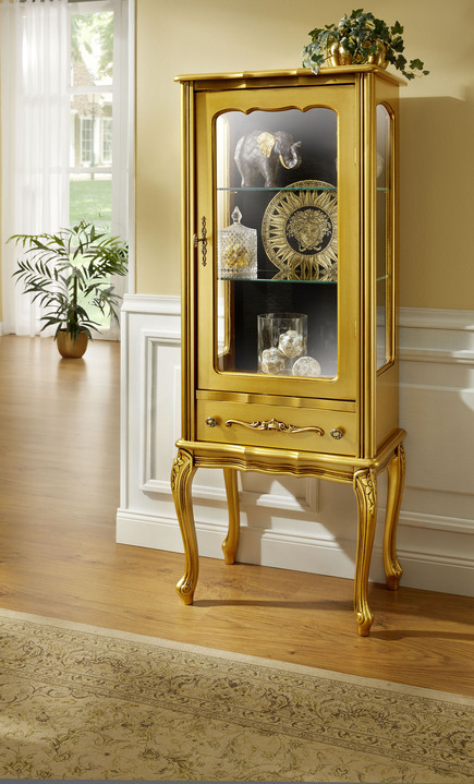 Vitrinen - Vitrine, 1-türig, in Farbe GOLD