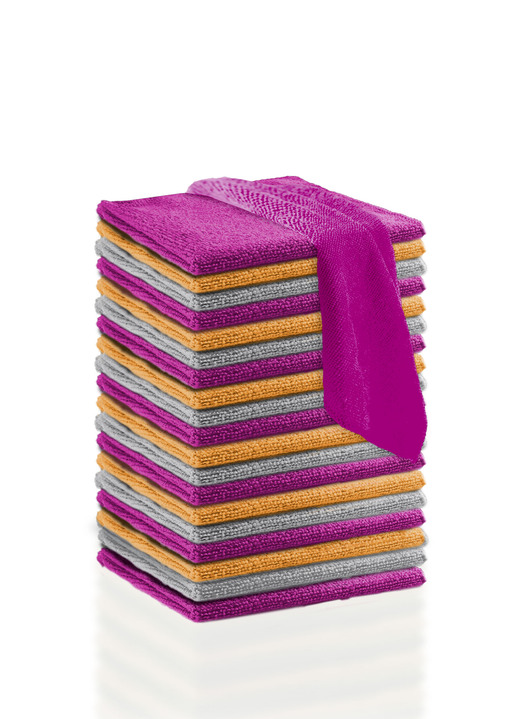 Reinigungshelfer & Reinigungsmittel - Mikrofaser-Reinigungstücher, 20-teilig, in Farbe BUNT Ansicht 1