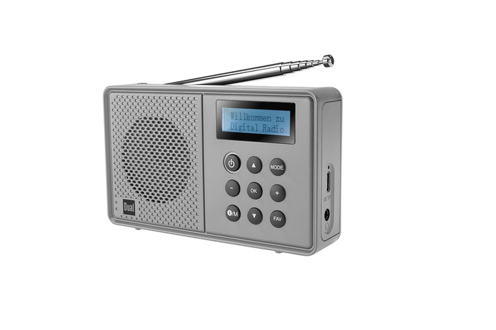 - Tragbares DAB+-Radio von Dual mit integriertem Akku, in Farbe SCHWARZ, in Ausführung DAB+ Radio MCR 110