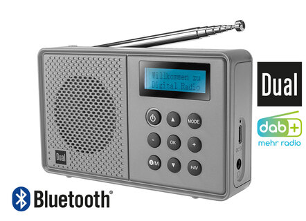 Tragbares DAB+-Radio von Dual mit integriertem Akku