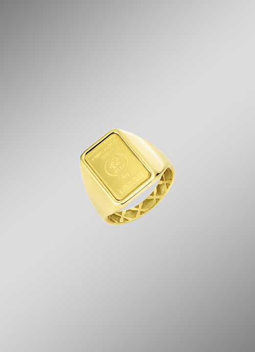 Ringe - Goldbarren-Partnerring aus Gold, in Größe 160 bis 240, in Farbe , in Ausführung Damenring Ansicht 1