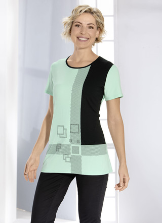 Shirt in Farb- und Muster-Mix in 2 Farben