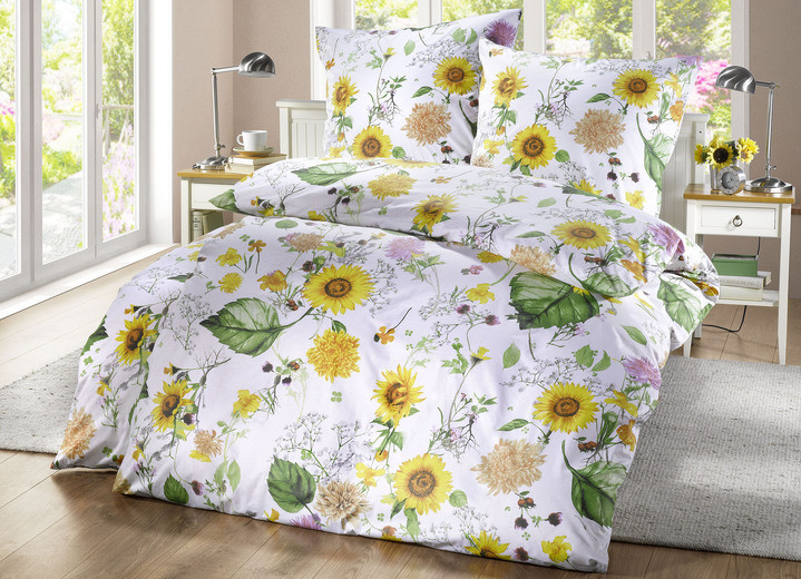 - Renforcé Bettwäsche-Garnitur mit Reißverschluss, in Größe 112 (80/80 cm + 135/200 cm) bis 115 (80/80 cm + 155/220 cm), in Farbe BUNT Ansicht 1