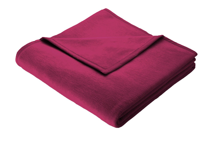 Decken - Supersofte Schlafdecke von Borbo aus reiner Baumwolle, in Größe 185 (Schlafdecke, 100x150 cm) bis 325 (Schlafdecke, 150x220 cm), in Farbe ROT Ansicht 1