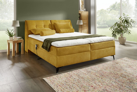 Exquisites Boxspringbett mit elektronischer Kopf- und Fußteil-Verstellung