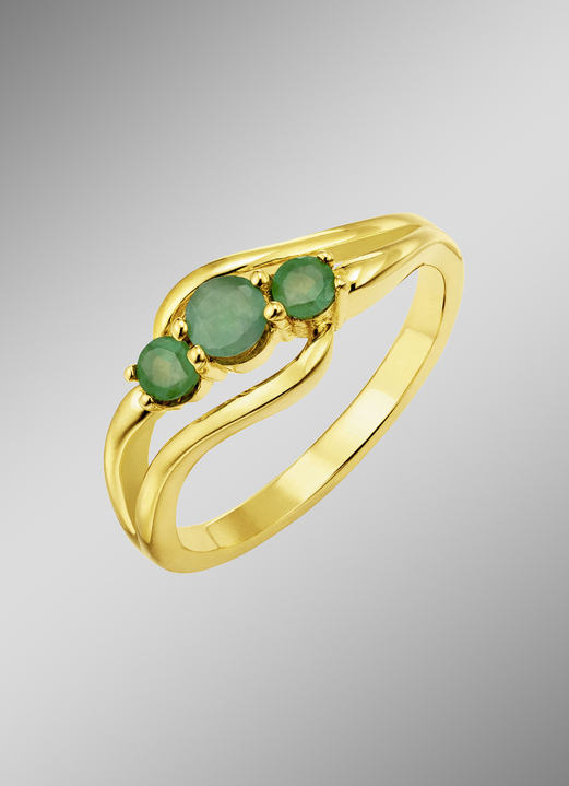 Ringe - Damenring echt Smaragd, in Größe 160 bis 220, in Farbe  Ansicht 1