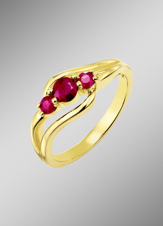 Ringe - Damenring mit echt Rubin, in Größe 160 bis 220, in Farbe  Ansicht 1